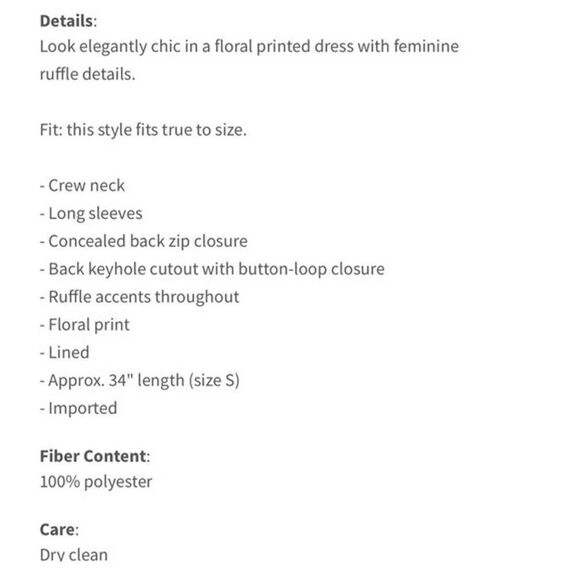 ASTR The Label floral ruffle long sleeve mini dress sz S - Picture 2 of 14